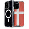 Denmark Flag Distressed iPhone 14 Pro MagSafe Case